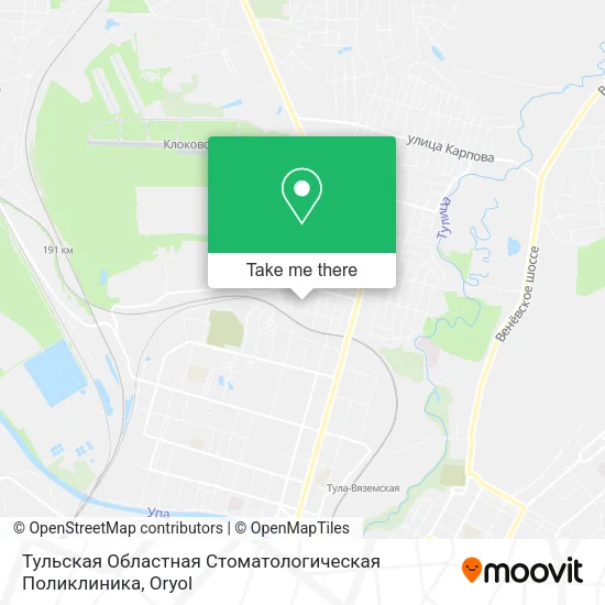 Тульская Областная Стоматологическая Поликлиника map