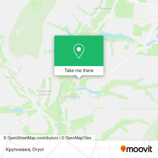 Крупневка map