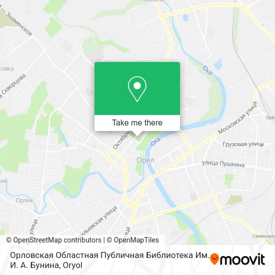 Орловская Областная Публичная Библиотека Им. И. А. Бунина map