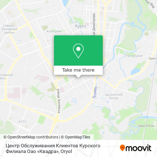 Центр Обслуживания Клиентов Курского Филиала Оао «Квадра» map