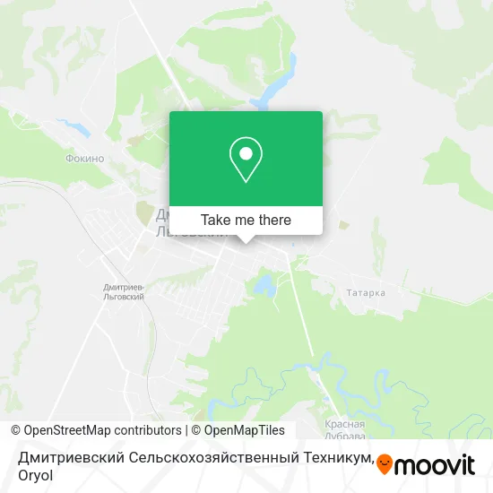 Дмитриевский Сельскохозяйственный Техникум map