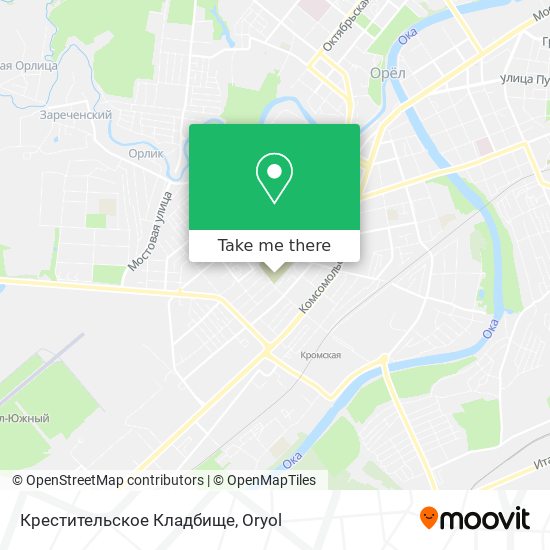 Крестительское Кладбище map