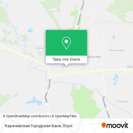 Карачевская Городская Баня map
