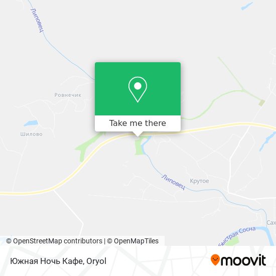 Южная Ночь Кафе map