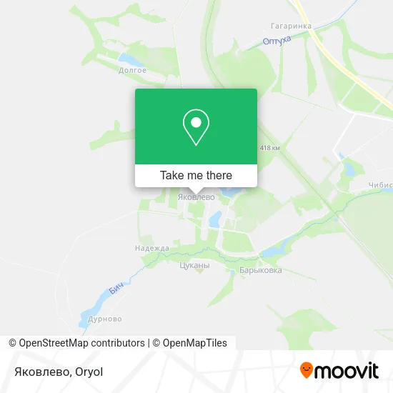 Яковлево map