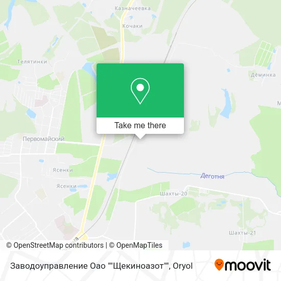 Заводоуправление Оао ""Щекиноазот"" map