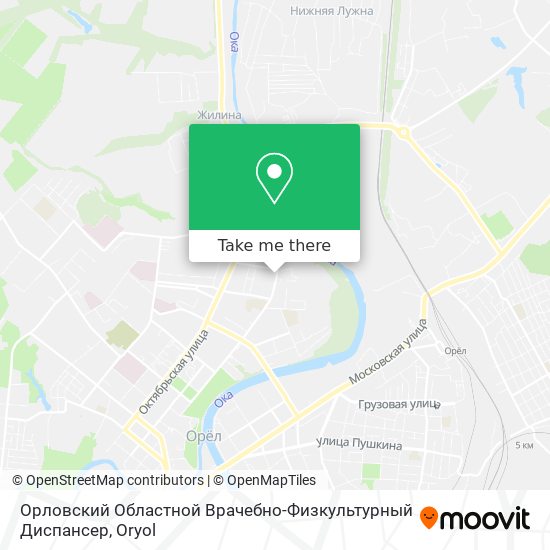 Орловский Областной Врачебно-Физкультурный Диспансер map