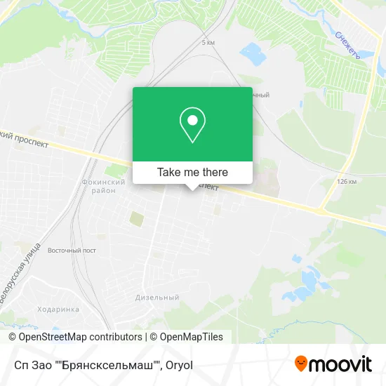 Сп Зао ""Брянсксельмаш"" map