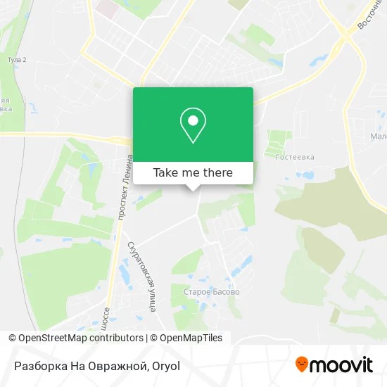 Разборка На Овражной map