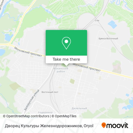 Дворец Культуры Железнодорожников map