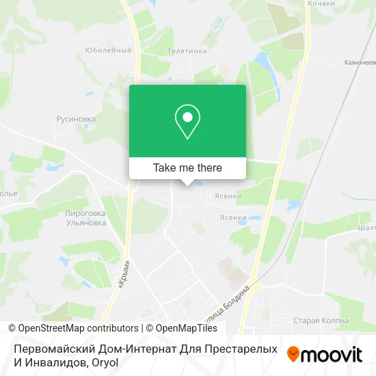 Первомайский Дом-Интернат Для Престарелых И Инвалидов map