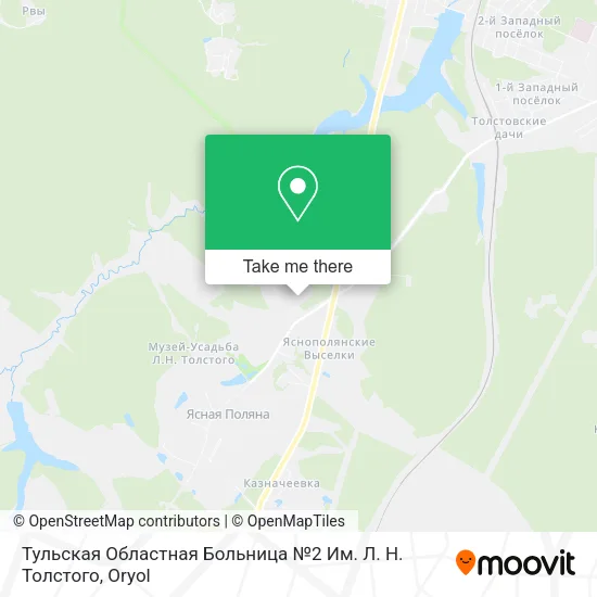 Тульская Областная Больница №2 Им. Л. Н. Толстого map