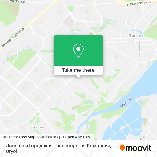 Липецкая Городская Транспортная Компания map