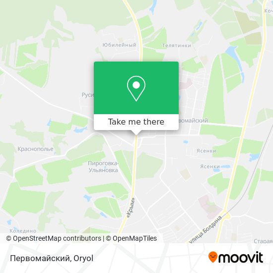 Первомайский map