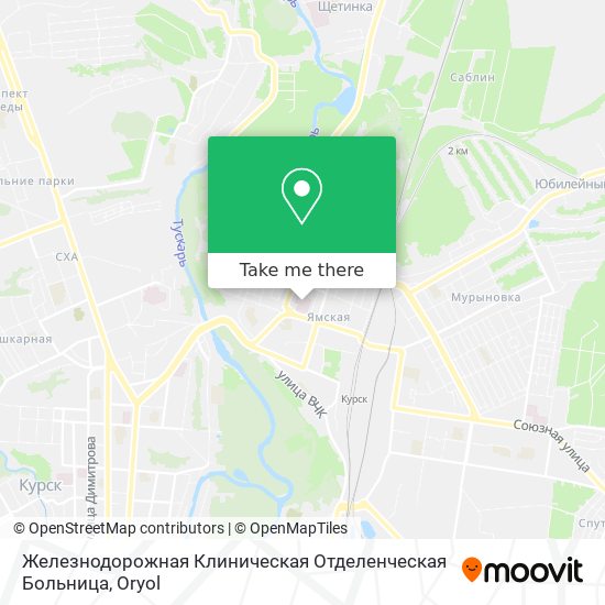 Железнодорожная Клиническая Отделенческая Больница map
