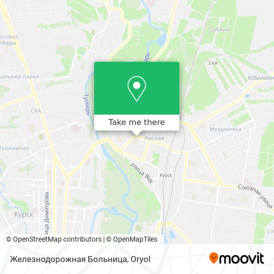 Железнодорожная Больница map