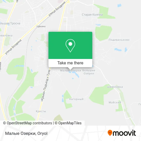Малые Озерки map