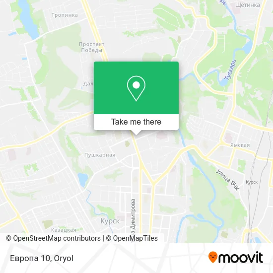 Европа 10 map