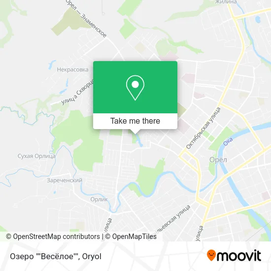 Озеро ""Весёлое"" map