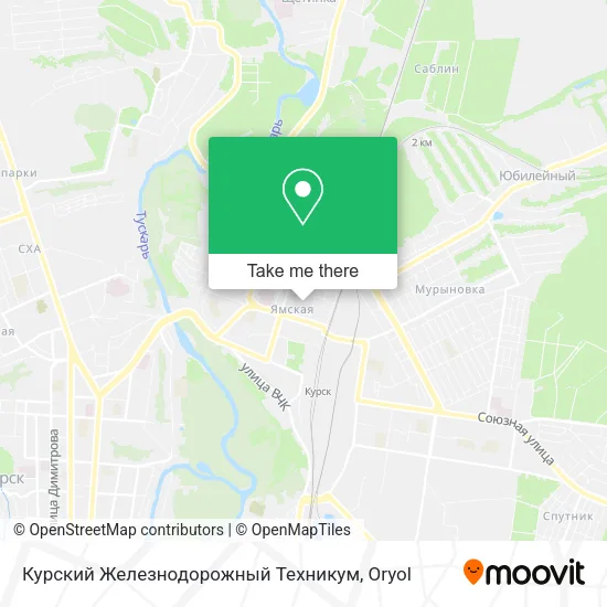 Курский Железнодорожный Техникум map