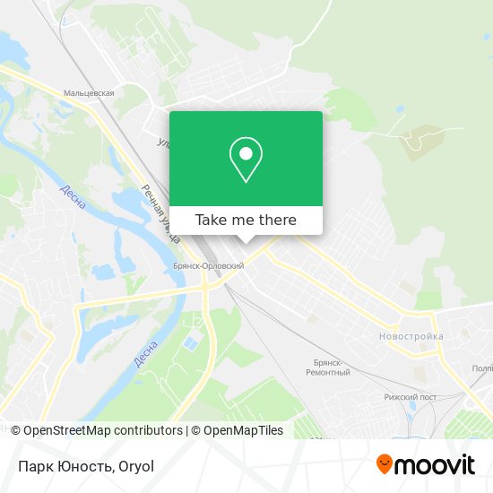 Парк Юность map