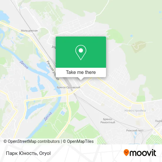 Парк Юность map
