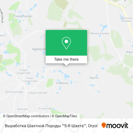 Выработка Шахтной Породы ""5-Я Шахта"" map