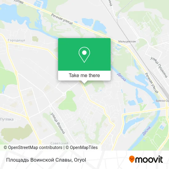 Площадь Воинской Славы map
