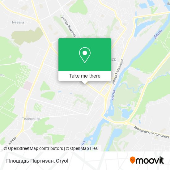 Площадь Партизан map