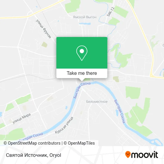 Святой Источник map