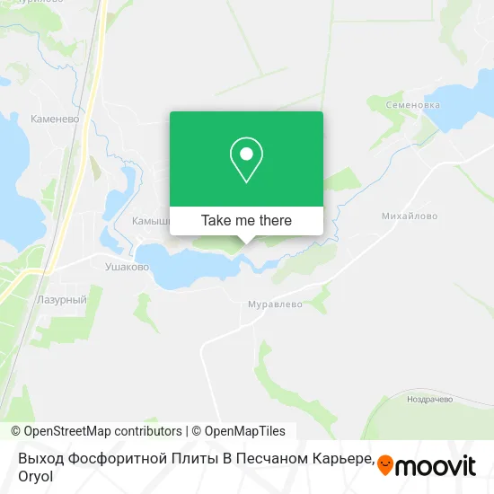 Выход Фосфоритной Плиты В Песчаном Карьере map