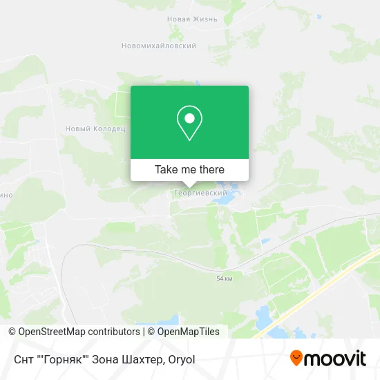 Снт ""Горняк"" Зона Шахтер map