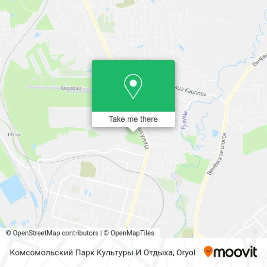 Комсомольский Парк Культуры И Отдыха map