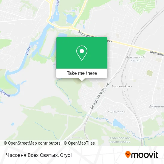 Часовня Всех Святых map