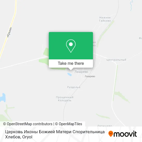 Церковь Иконы Божией Матери Спорительница Хлебов map