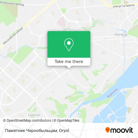 Памятник Чернобыльцам map