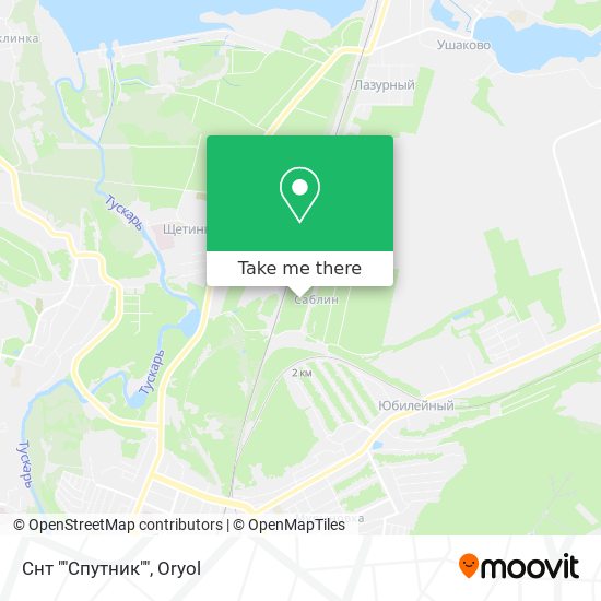 Снт ""Спутник"" map