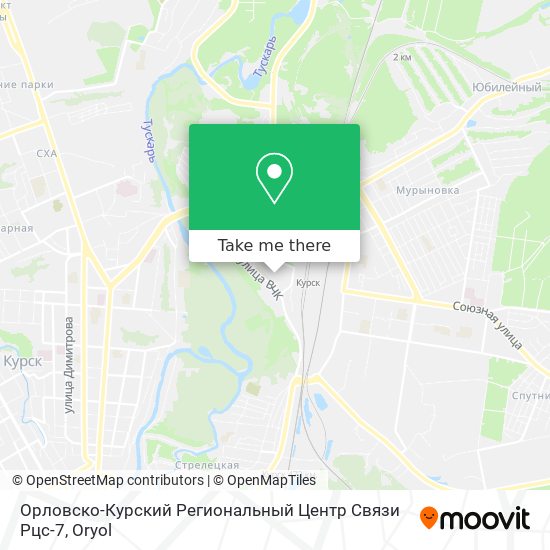 Орловско-Курский Региональный Центр Связи Рцс-7 map