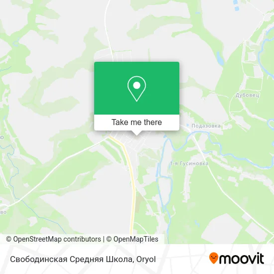 Свободинская Средняя Школа map