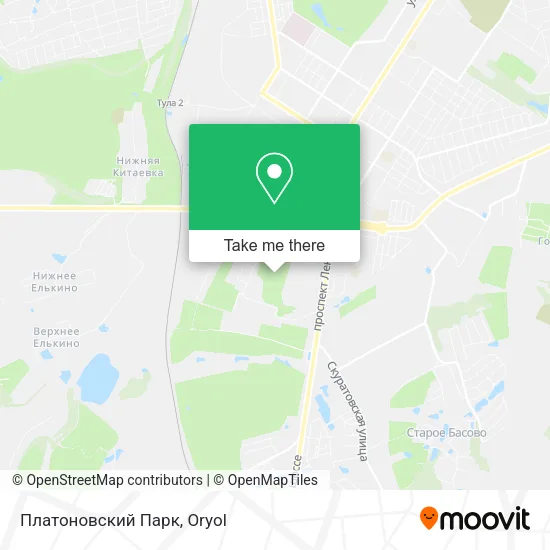 Платоновский Парк map