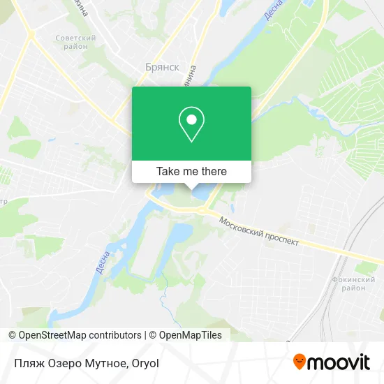 Пляж Озеро Мутное map