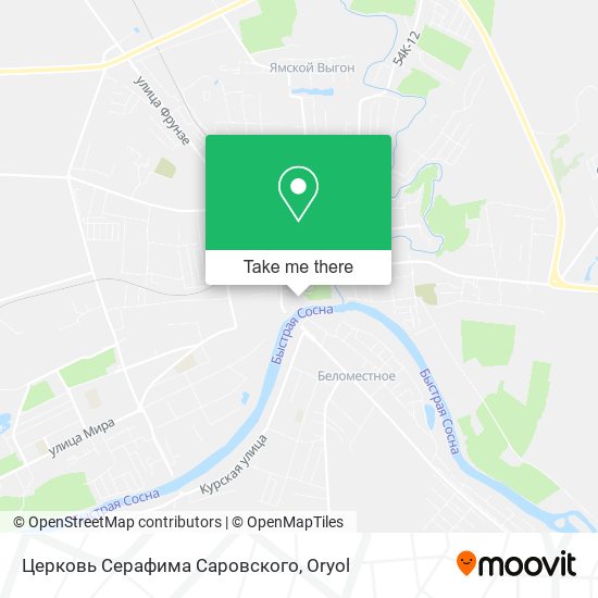 Церковь Серафима Саровского map