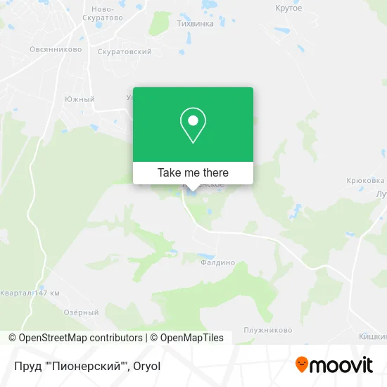 Пруд ""Пионерский"" map