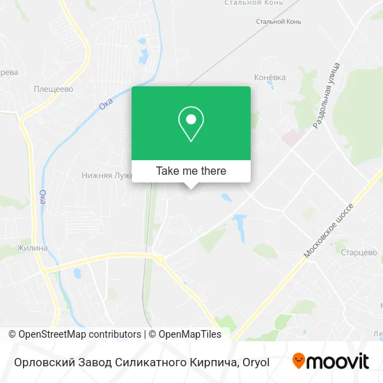 Орловский Завод Силикатного Кирпича map