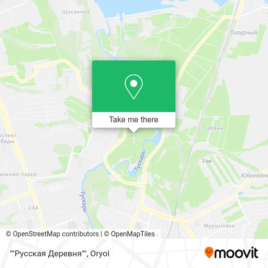 ""Русская Деревня"" map