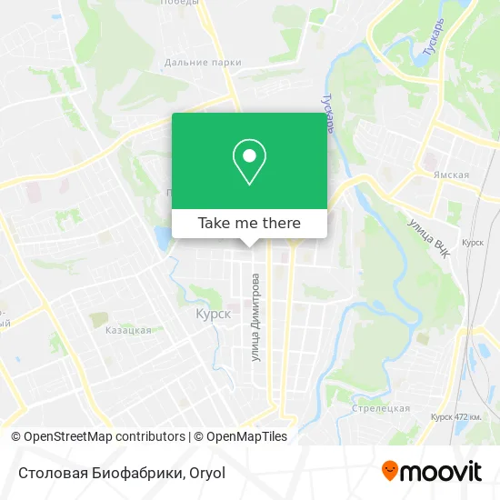 Столовая Биофабрики map