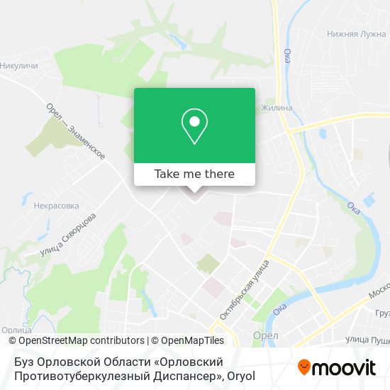 Буз Орловской Области «Орловский Противотуберкулезный Диспансер» map