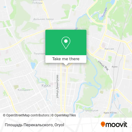 Площадь Перекальского map