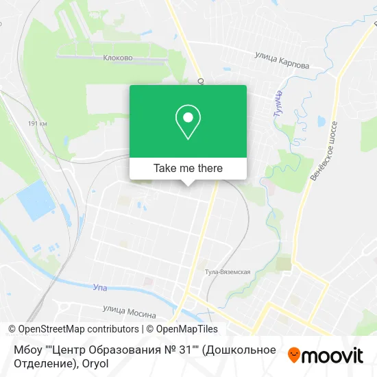 Мбоу ""Центр Образования № 31"" (Дошкольное Отделение) map