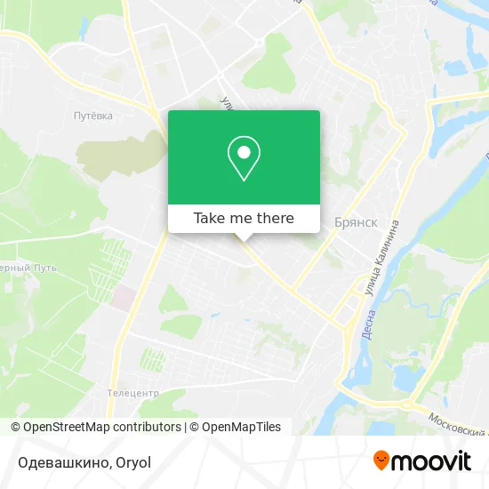 Одевашкино map